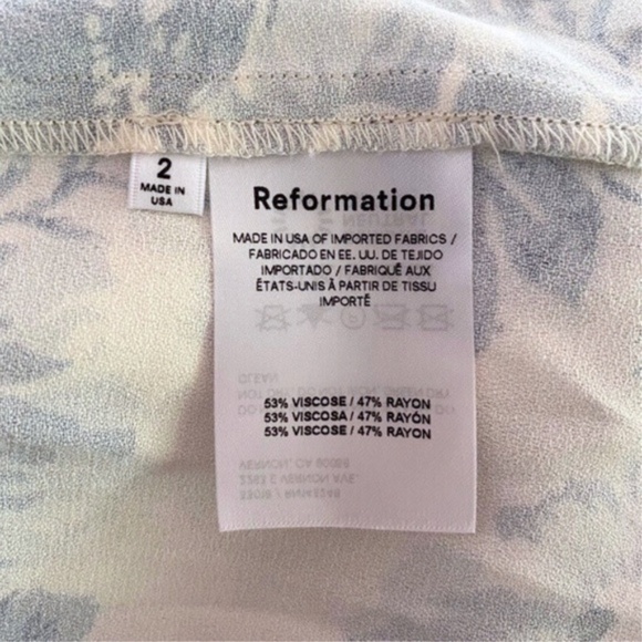 NEW Reformation Connell Dress Teacup 2 - Picture 9 of 15